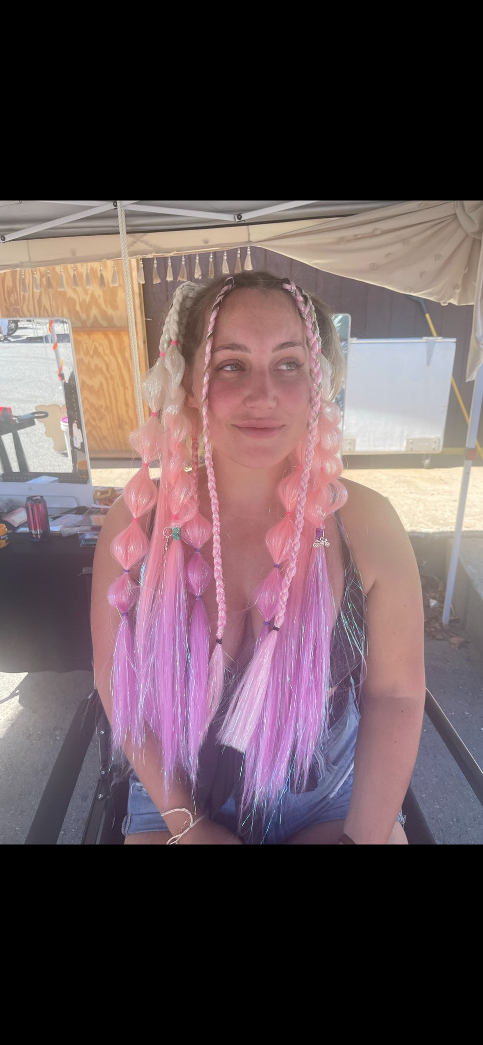 Dollhouse - Tinsel Ombré Festival Braiding Hair