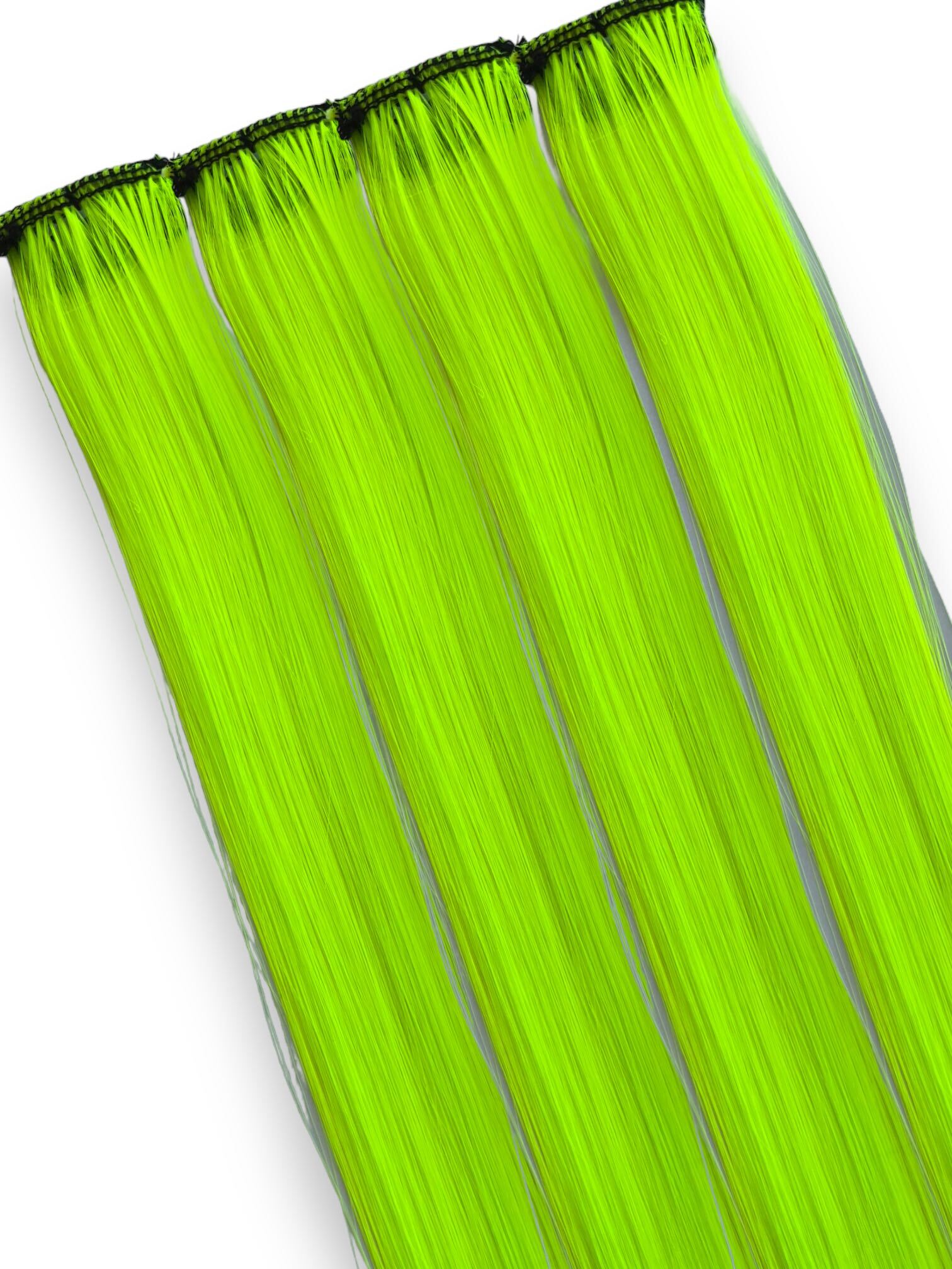 Influence - Neon Yellow Hair Clip-Ins