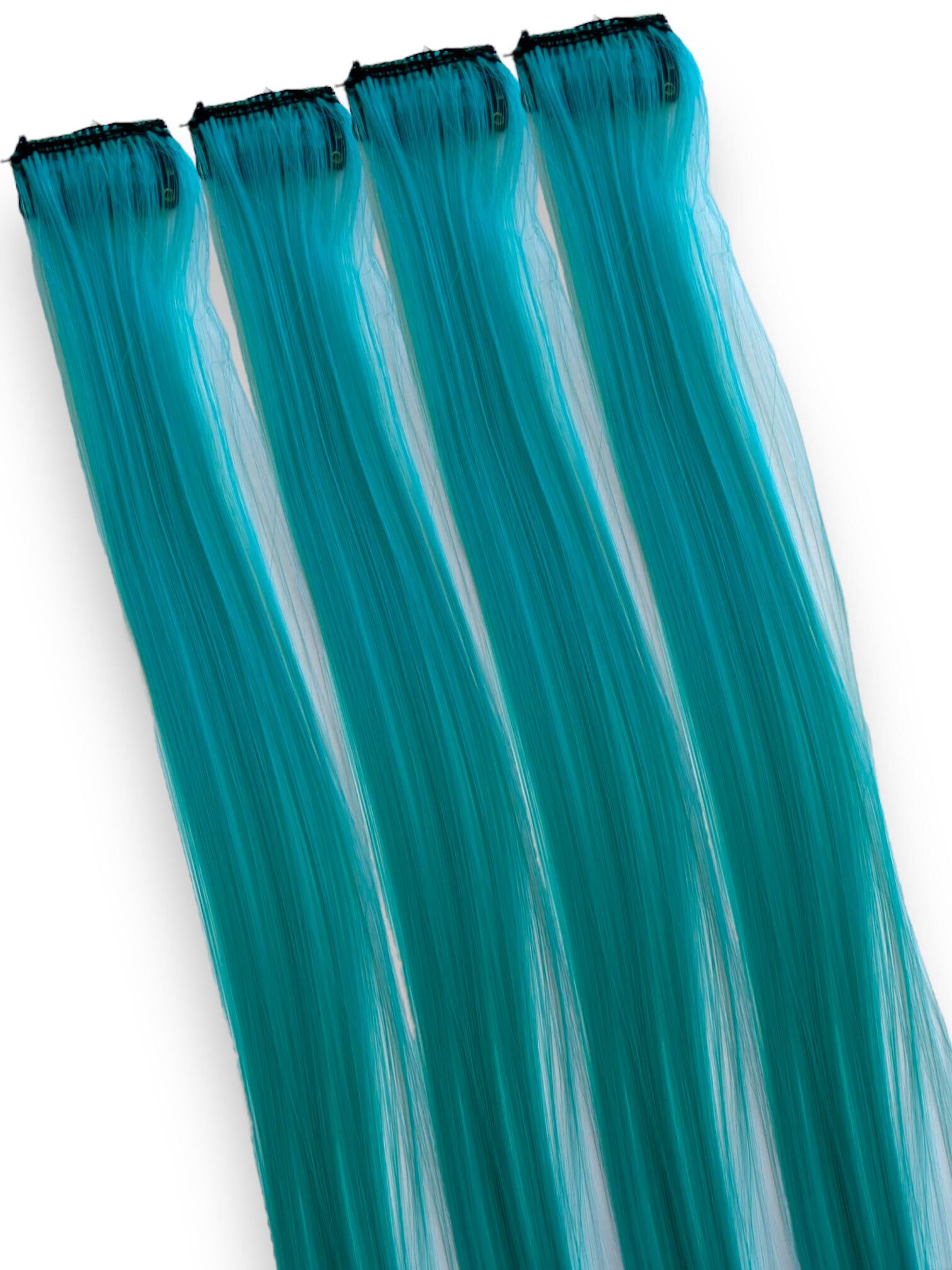 Place To Be - Teal Hair Clip-Ins