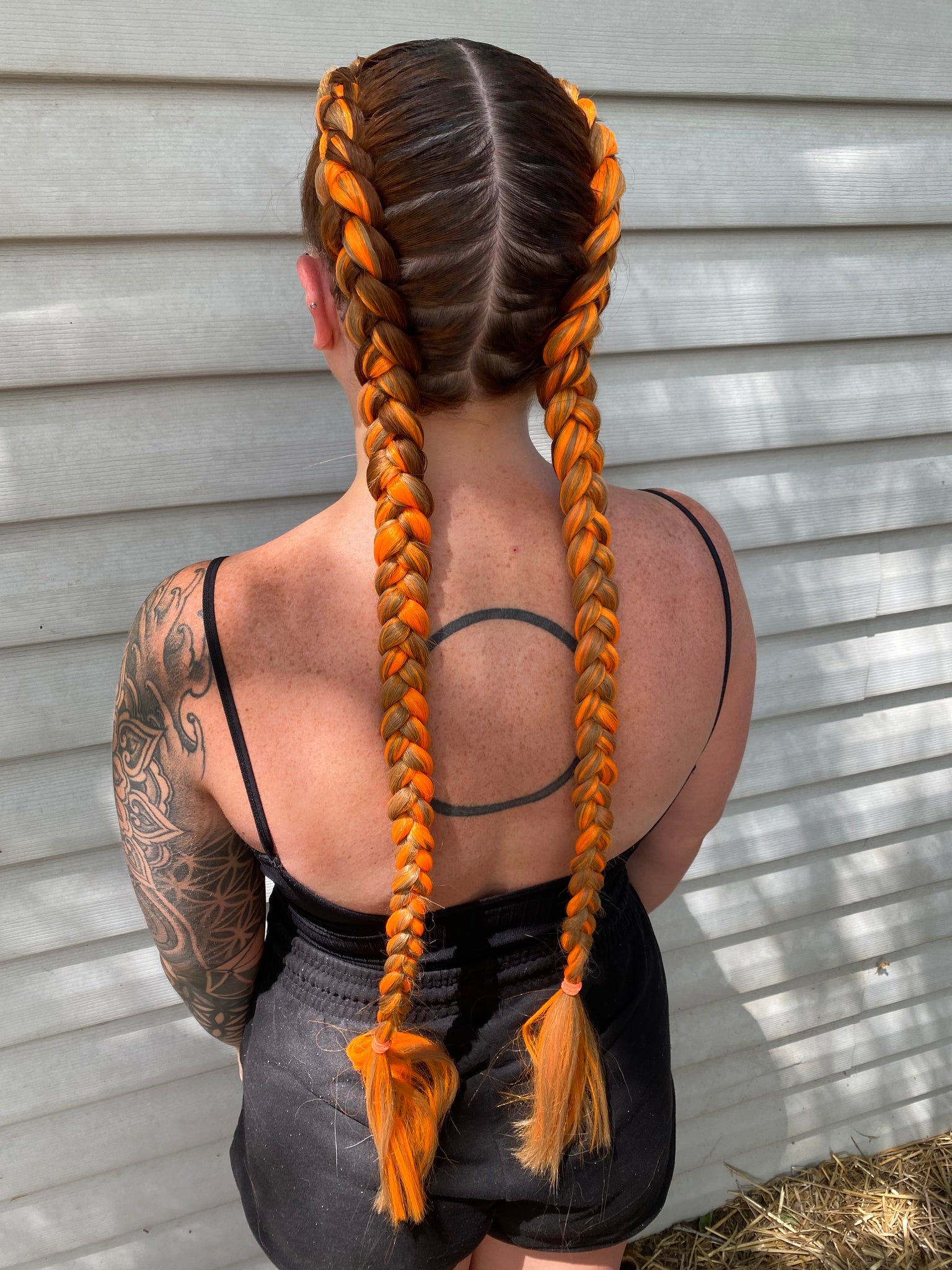 Atomic Clementine - Orange Braiding Hair